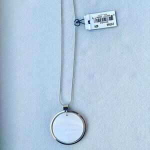 Vintage Cookie Lee silver/shell necklace